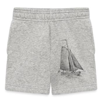 Lemsteraake en route - Short Bébé - gris chiné - Devant