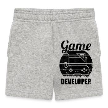 Développeur de jeux amusant - Short Bébé - gris chiné - Devant