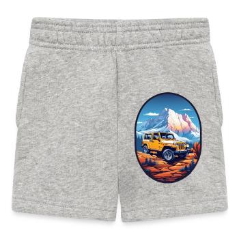Off-road vehicle 4x4 - Baby Shorts - heather grey - Front
