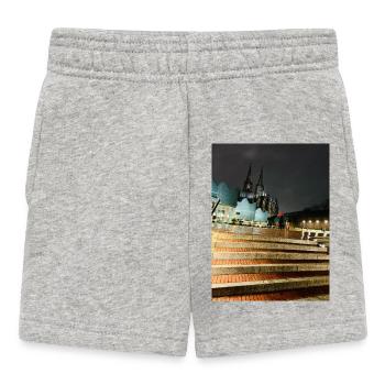 Kölner Dom - Baby Shorts - Grau meliert - Vorne