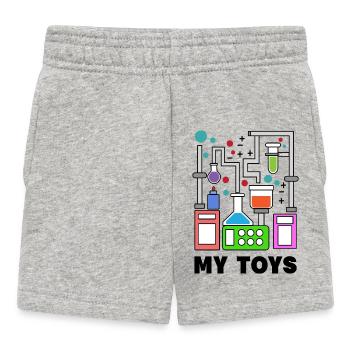 Wissenschafter Statement Job Workaholic Karriere - Baby Shorts - Grau meliert - Vorne