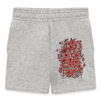 TV Project 2 Colors - Baby Shorts - heather grey - Front