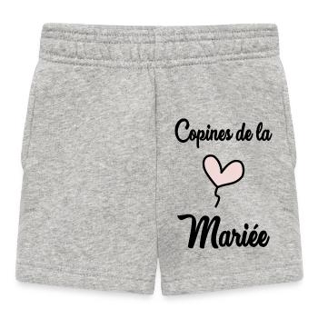 BRIDE'S GIRLFRIENDS - Baby Shorts - heather grey - Front