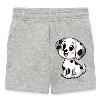 Süßer Dalmatiner - Baby Shorts - Grau meliert - Vorne