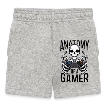 Squelette de joueur avec manette de jeu - Short Bébé - gris chiné - Devant