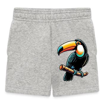 Toucan - Baby Shorts - heather grey - Front