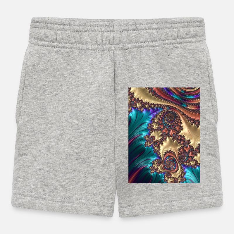 Abstract - Baby Shorts - heather grey