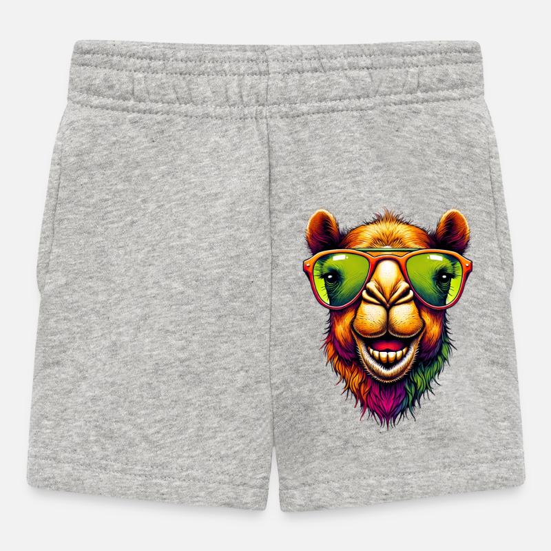 Chameau - Short Bébé - gris chiné