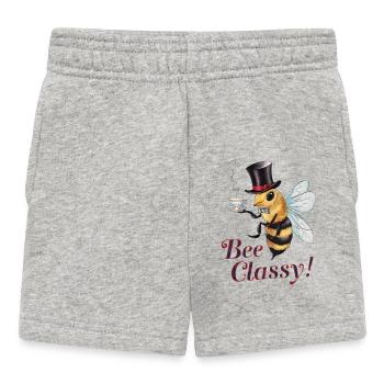 Abeille Classe - Short Bébé - gris chiné - Devant