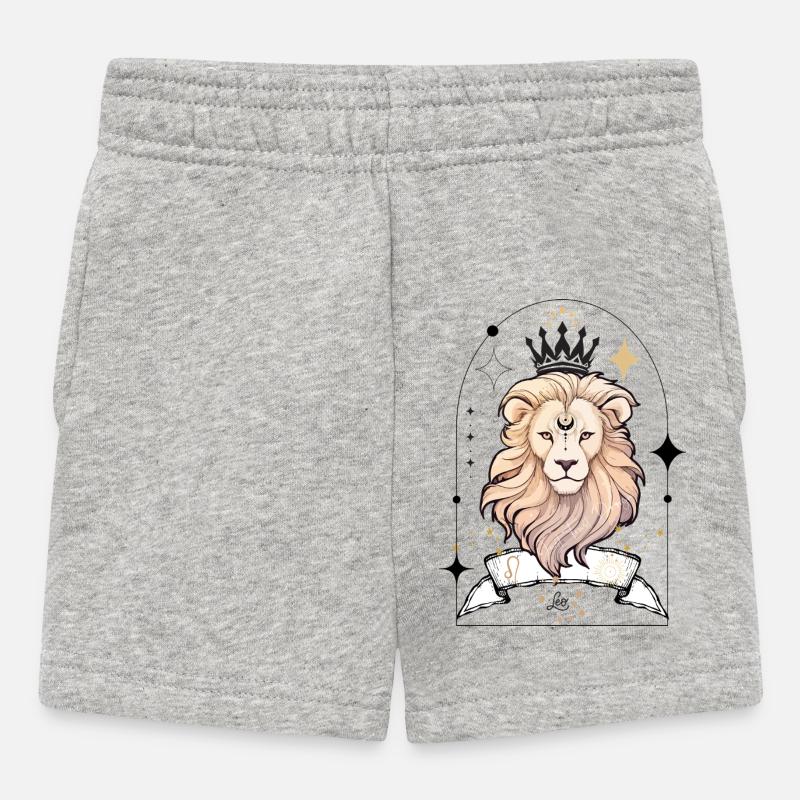 Lion 1 - Short Bébé - gris chiné