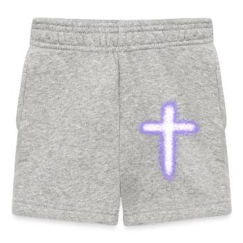 Cross - Baby Shorts - heather grey - Front