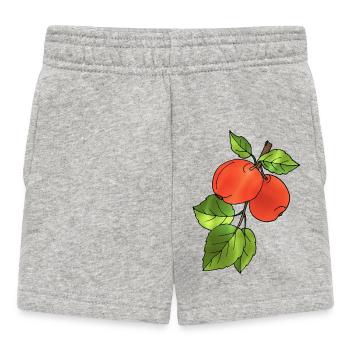 Apples - Baby Shorts - heather grey - Front