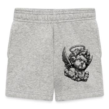 Design Cupidon vintage - Short Bébé - gris chiné - Devant