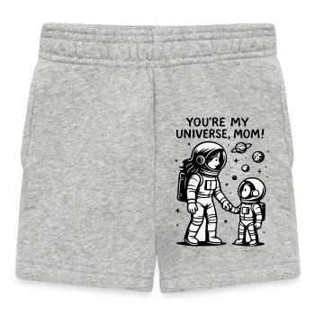 Cosmic Hand in Hand - Baby Shorts - heather grey - Front