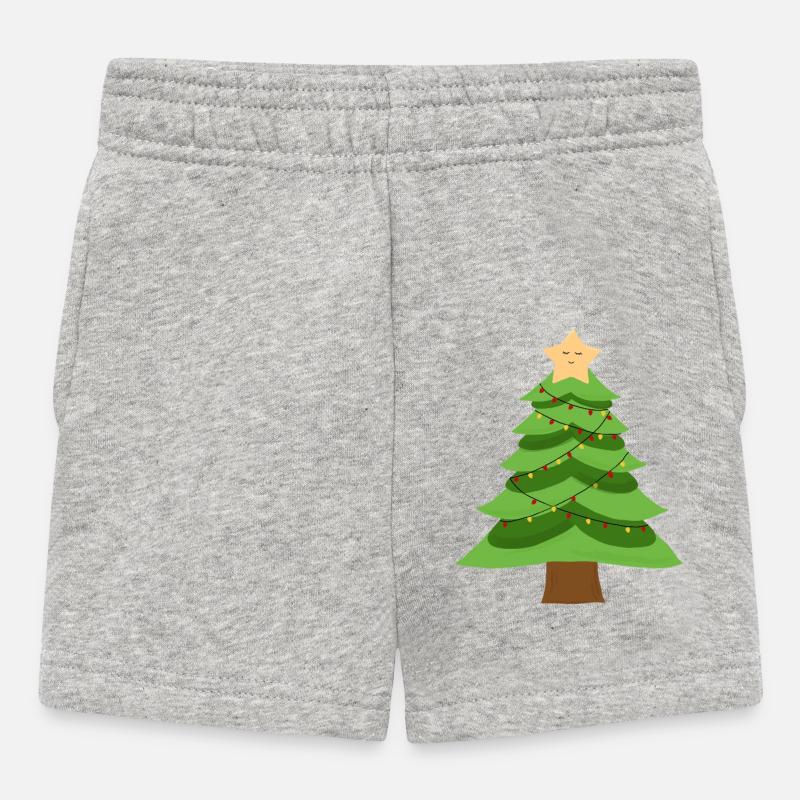 Petit sapin de Noël - Short Bébé - gris chiné