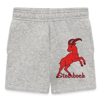 Sternzeichen Steinbock - Baby Shorts - Grau meliert - Vorne