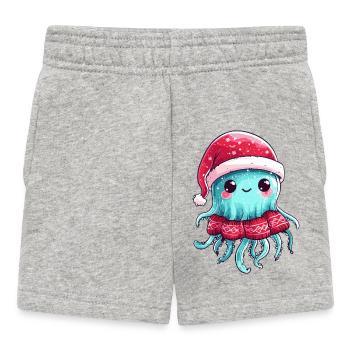 Noël des méduses - Short Bébé - gris chiné - Devant