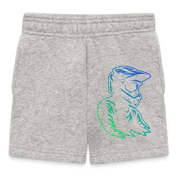 Cool motocross inspiration - Baby Shorts - heather grey - Front