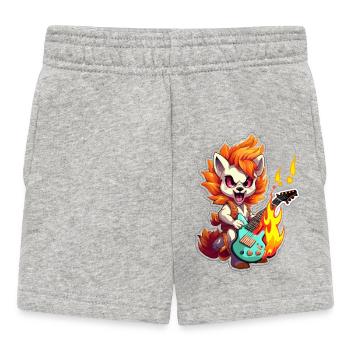 Feuerfuchs Gitarrist - Baby Shorts - Grau meliert - Vorne