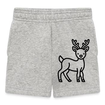 Hirsch - Baby Shorts - Grau meliert - Vorne