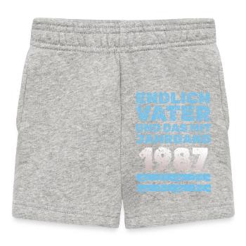 Vater 1987 - Baby Shorts - Grau meliert - Vorne