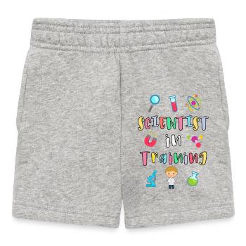 Jeune scientifique en formation - Short Bébé - gris chiné - Devant
