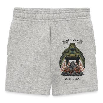 Vintage Meeresschildkröte Old Man of the Sea - Baby Shorts - Grau meliert - Vorne