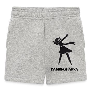 DABBING HANKA - Baby Shorts - Grau meliert - Vorne