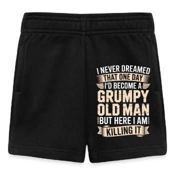 Mürrischer alter Mann macht es richtig - Baby Shorts - Schwarz - Vorne