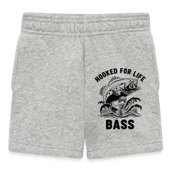 Pêche du bar rivière - Short Bébé - gris chiné - Devant
