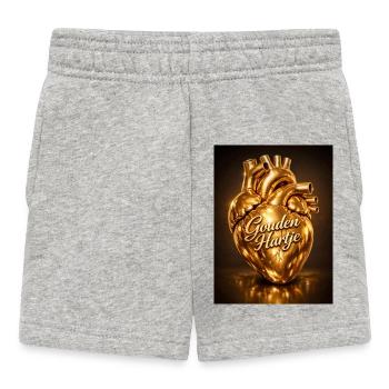 Cœur d’Or Anatomique - Short Bébé - gris chiné - Devant