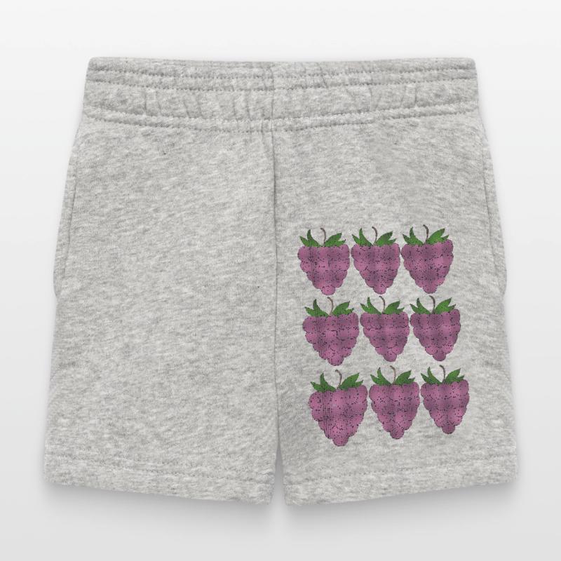 raspberry pattern textile Baby Shorts