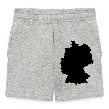 Karte von Deutschland - Baby Shorts - Grau meliert - Vorne