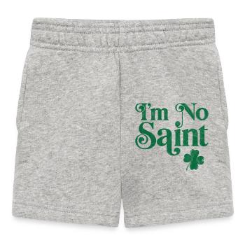 I'm no saint - Baby Shorts - heather grey - Front