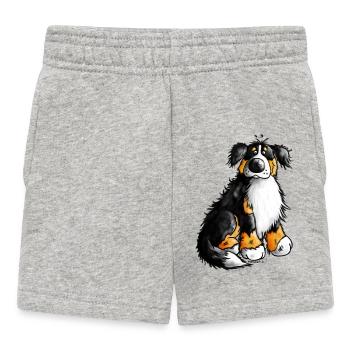 "Bernie" - Bouvier Bernois - Chien - Short Bébé - gris chiné - Devant