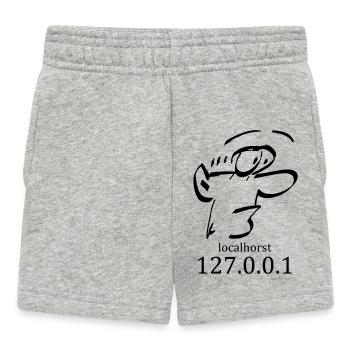 Local-Horst - 127.0.0.1 - localhorst - Baby Shorts - Grau meliert - Vorne
