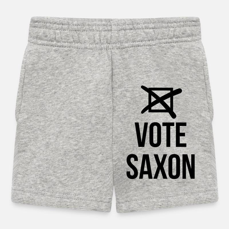 Vote Saxon - Short Bébé - gris chiné