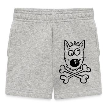 Pirate Dog - Short Bébé - gris chiné - Devant