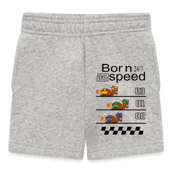 Morsomme racingsnegler - Babyshorts - gråmelert - Foran
