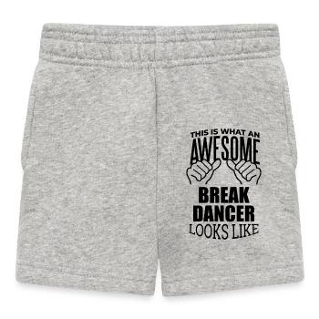 Breakdancing - Baby Shorts - heather grey - Front