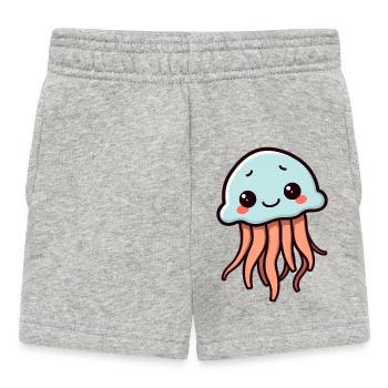 Méduse - Short Bébé - gris chiné - Devant