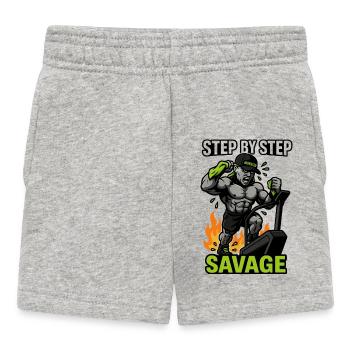 Cardio Savage étape par étape - Short Bébé - gris chiné - Devant