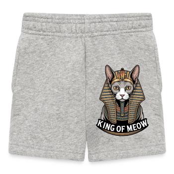 Roi de Miaou - Short Bébé - gris chiné - Devant