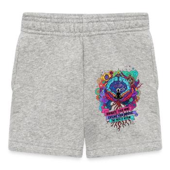 Cosmic Meditation - Baby Shorts - heather grey - Front
