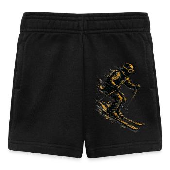 Skifahren | Skifahrer | Berg - Baby Shorts - Schwarz - Vorne