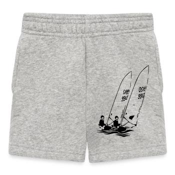 ILCA Dériveurs laser à voile dans la régate - Short Bébé - gris chiné - Devant
