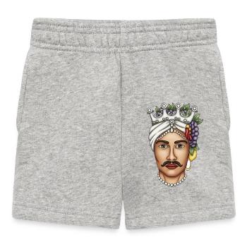 Sicile Homme Marron Foncé Sicile - Short Bébé - gris chiné - Devant