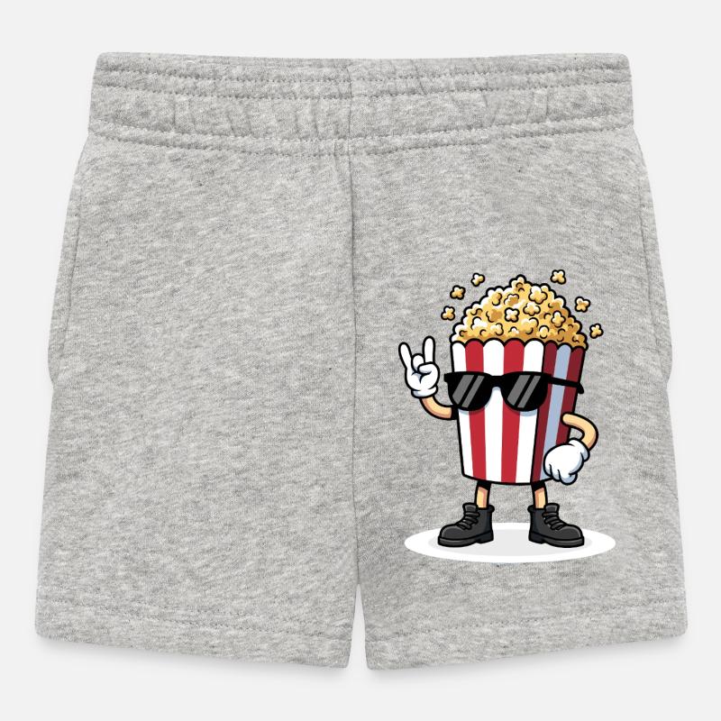 Costumes de popcorn Musique rock de carnaval - Short Bébé - gris chiné