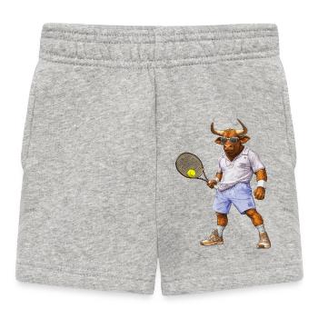 Bulls Tennis - Short Bébé - gris chiné - Devant