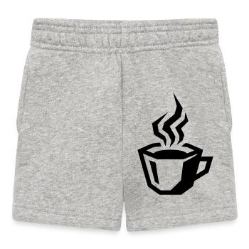 Symbole du café Café - Short Bébé - gris chiné - Devant
